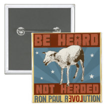 'Be Heard' Ron Paul Button