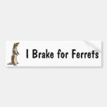 BE- I Brake for Ferrets Bumper Sticker