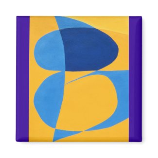 BE in abstract word art magnet