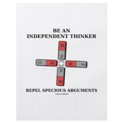 Be Independent Thinker Reject Specious Arguments Personalized Flyer by wordsunwords