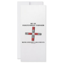 Be Independent Thinker Reject Specious Arguments rack cards by wordsunwords Be Independent Thinker Reject Specious Arguments rack cards