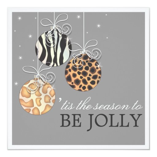 Be Jolly Christmas Ornament Holiday Party Invite