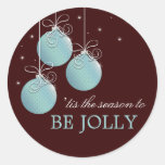 Be Jolly Christmas Ornament Holiday Sticker