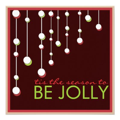 Be Jolly Modern Decoration Christmas Party Personalized Invite