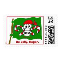 Be Jolly, Roger Christmas Postage postage