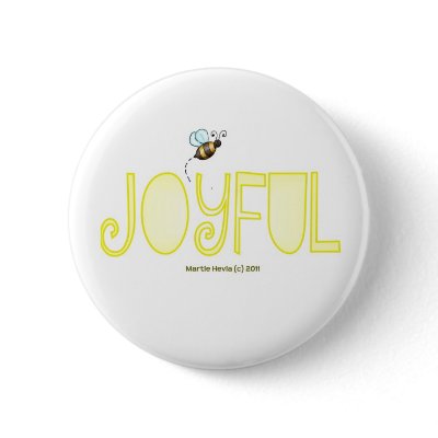 Be Joyful - A Positive Word Buttons by bluebeachsong