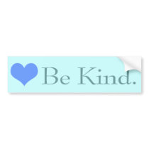 Be Kind Heart Bumpersticker Bumper Sticker