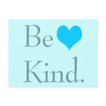 Be Kind Heart Postcard