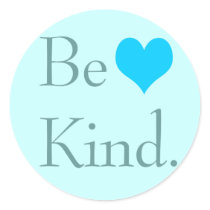 Be Kind Heart Stickers