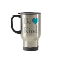 Be Kind Heart Travel Mugs