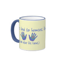 Be Kind to Humans Mugs