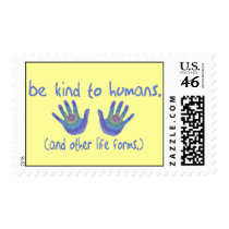 Be Kind to Humans Stamps