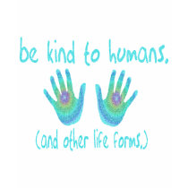 Be Kind to Humans Women's Dark Shirts