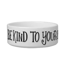 Be Kind to Your Four Footed Friends Cat Food Bowls