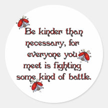 Be Kinder Round Stickers