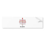 Be Logical (Logic Tesseract Hasse Diagram) Bumper Sticker