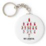 Be Logical (Logic Tesseract Hasse Diagram) Key Chain