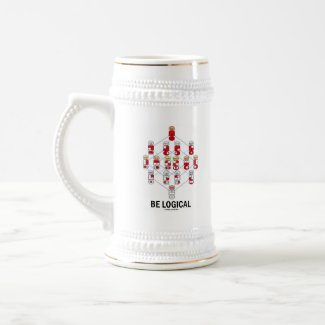 Be Logical (Logic Tesseract Hasse Diagram) mug