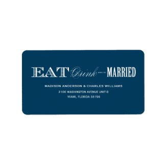 & BE MARRIED | ADDRESS LABELS label