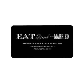 & BE MARRIED | ADDRESS LABELS label