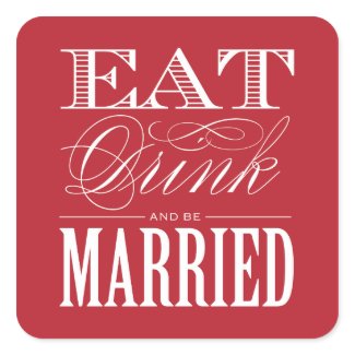& BE MARRIED | FAVOR STICKERS sticker