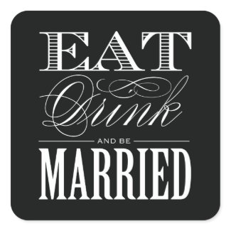 & BE MARRIED | FAVOR STICKERS sticker