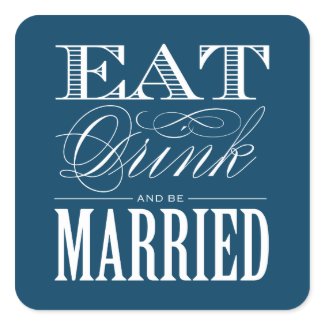 & BE MARRIED | FAVOR STICKERS sticker