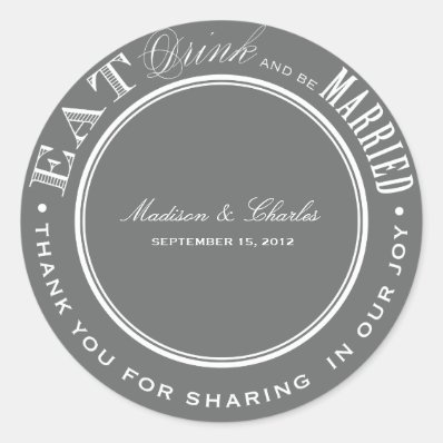 & BE MARRIED | FAVOR STICKERS