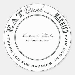 & BE MARRIED | FAVOR STICKERS