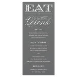 &amp; BE MARRIED | MENU INVITATION