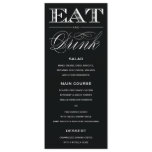 &amp; BE MARRIED | MENU INVITATION