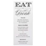 &amp; BE MARRIED | MENU PERSONALIZED INVITES