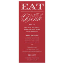 & BE MARRIED | MENU INVITATION