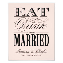 & BE MARRIED | RECEPTION PRINT ART PHOTO