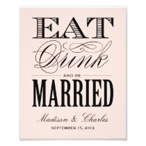 & BE MARRIED | RECEPTION PRINT