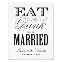 & BE MARRIED | RECEPTION PRINT