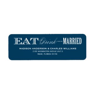 & BE MARRIED | RETURN ADDRESS LABELS label