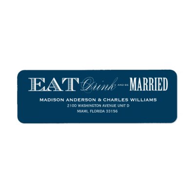 &amp; BE MARRIED | RETURN ADDRESS LABELS