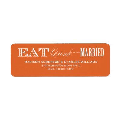&amp; BE MARRIED | RETURN ADDRESS LABELS