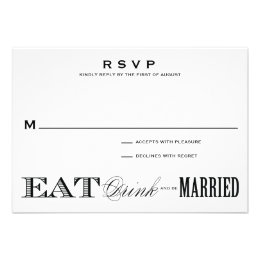 & BE MARRIED | RSVP 3.5 x 5 Announcements