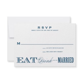 & BE MARRIED | RSVP 3.5 x 5 invitation