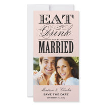 & BE MARRIED | SAVE THE DATE ANNOUNCEMENT CUSTOM PHOTO CARD
