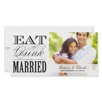& BE MARRIED | SAVE THE DATE ANNOUNCEMENT photocard