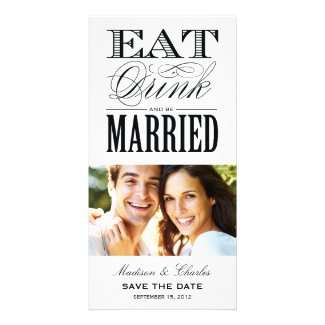 & BE MARRIED | SAVE THE DATE ANNOUNCEMENT PERSONALIZED PHOTO CARD