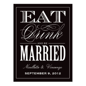 BE MARRIED | SAVE THE DATE ANNOUNCEMENT POST CARD