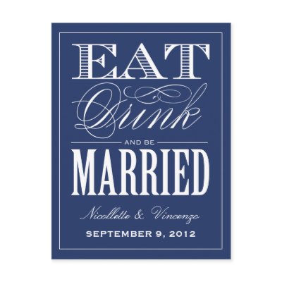 BE MARRIED | SAVE THE DATE ANNOUNCEMENT POST CARDS