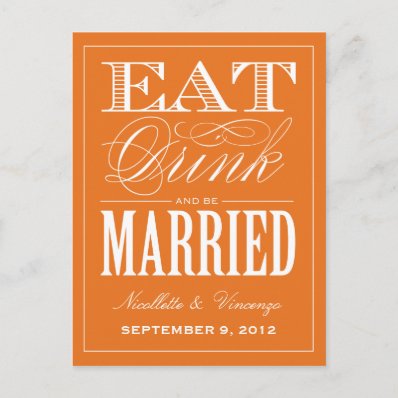 BE MARRIED | SAVE THE DATE ANNOUNCEMENT POST CARDS