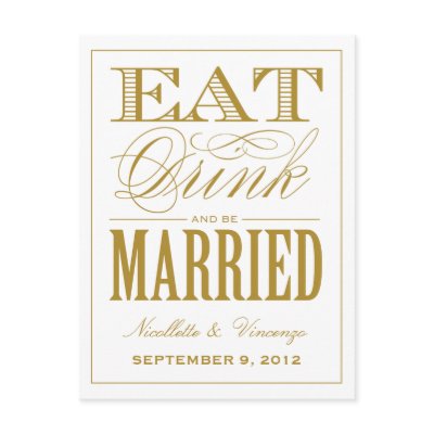 BE MARRIED | SAVE THE DATE ANNOUNCEMENT POSTCARDS