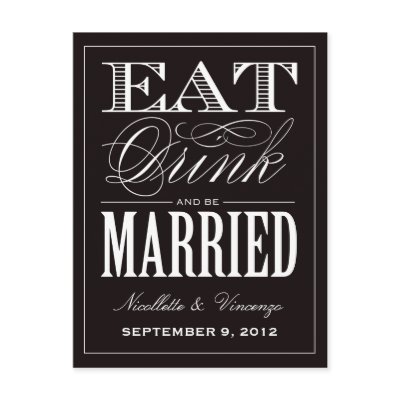 BE MARRIED | SAVE THE DATE ANNOUNCEMENT POST CARD