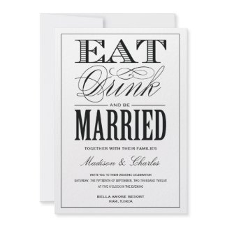 & BE MARRIED | WEDDING INVITATION invitation